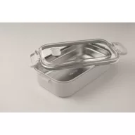   Caserola pentru alimente, 650 ml, Everestus, 2601E14215, 21.6x12x6.5 cm, Polipropilena, Gri