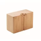 Set magnetic sare si piper, Everestus, 2601E14496, 10x5x7 cm, Bambus, Natur