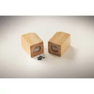   Set magnetic sare si piper, Everestus, 2601E14496, 10x5x7 cm, Bambus, Natur