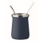 Pahar yerba mate cu perete dublu, 240 ml, Everestus, 2601E14124, Ø8x10.7 cm, Otel, Albastru French Navy