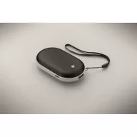   Powerbank, 5000 mAh, Everestus, 2601E14005, 10x5.9x2.3 cm, Aluminiu, Negru
