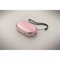   Powerbank, 5000 mAh, Everestus, 2601E14006, 10x5.9x2.3 cm, Aluminiu, Roz copil