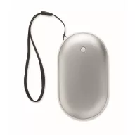   Powerbank, 5000 mAh, Everestus, 2601E14004, 10x5.9x2.3 cm, Aluminiu, Argintiu mat