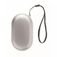   Powerbank, 5000 mAh, Everestus, 2601E14004, 10x5.9x2.3 cm, Aluminiu, Argintiu mat