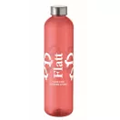 Sticla de apa 1000 ml, Everestus, 2601E14599, Ø7.5x27.8 cm, Polietilena, Rosu transparent