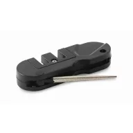   Ascutitor de cutite, Everestus, 2601E13842, 8.2x2.7x0.8 cm, ABS, Negru
