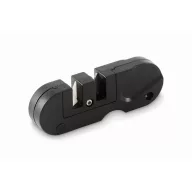   Ascutitor de cutite, Everestus, 2601E13842, 8.2x2.7x0.8 cm, ABS, Negru
