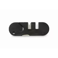   Ascutitor de cutite, Everestus, 2601E13842, 8.2x2.7x0.8 cm, ABS, Negru