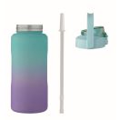 Sticla de apa 2000 ml, Everestus, 2601E14587, Ø11x30 cm, Polietilena, Turcoaz