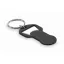 Breloc cu fisa, Everestus, 2601E13872, 6.1x3.1x0.22 cm, Aluminiu, Negru