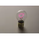 Bec decorativ LED, Everestus, 2610E18206, 7x12 cm, ABS, Fuchsia neon