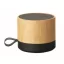 Boxa portabila, 500 mAh, 3 W, Everestus, 2601E13835, 5.9x5.9x4.9 cm, Bambus, Natur