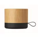 Boxa portabila, 500 mAh, 3 W, Everestus, 2601E13835, 5.9x5.9x4.9 cm, Bambus, Natur