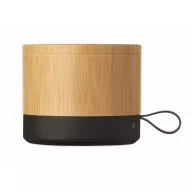   Boxa portabila, 500 mAh, 3 W, Everestus, 2601E13835, 5.9x5.9x4.9 cm, Bambus, Natur