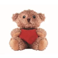   Ursulet de plus, Everestus, 2601E14691, 13x16 cm, Plush, Rosu