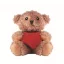 Ursulet de plus, Everestus, 2601E14691, 13x16 cm, Plush, Rosu
