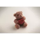 Ursulet de plus, Everestus, 2601E14691, 13x16 cm, Plush, Rosu