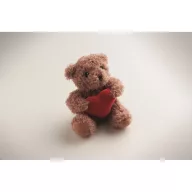   Ursulet de plus, Everestus, 2601E14691, 13x16 cm, Plush, Rosu