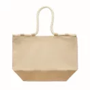 Geanta de plaja, Everestus, 2601E13988, 50x17.5x34 cm, Bumbac, Bej