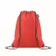 Saculet cu snur, Everestus, 2601E14349, 33.5x42 cm, Poliester, Rosu