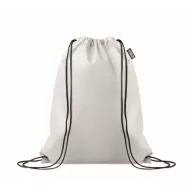   Saculet cu snur, Everestus, 2601E14340, 33.5x42 cm, Poliester, Alb