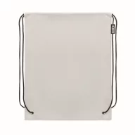   Saculet cu snur, Everestus, 2601E14340, 33.5x42 cm, Poliester, Alb