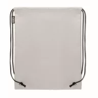   Saculet cu snur, Everestus, 2601E14340, 33.5x42 cm, Poliester, Alb