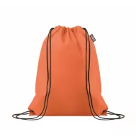  Saculet cu snur, Everestus, 2601E14348, 33.5x42 cm, Poliester, Portocaliu