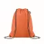 Saculet cu snur, Everestus, 2601E14348, 33.5x42 cm, Poliester, Portocaliu