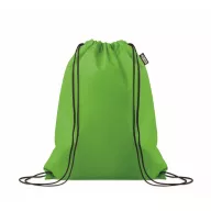   Saculet cu snur, Everestus, 2601E14346, 33.5x42 cm, Poliester, Verde lime