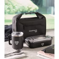   Geanta termoizolanta, Everestus, 2601E13989, 18.5x12x26 cm, Poliester, Negru