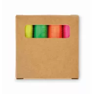   Set 4 markere, Everestus, 2601E14498, 7x7x1.8 cm, Hartie, Bej