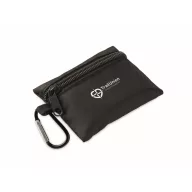   Mini trusa de prim ajutor, Everestus, 2601E14667, 10.5x8x2.7 cm, Poliester, Negru