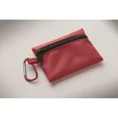 Mini trusa de prim ajutor, Everestus, 2601E14668, 10.5x8x2.7 cm, Poliester, Rosu