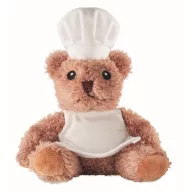 Ursulet de plus, Everestus, 2601E14689, 17x16 cm, Plush, Alb