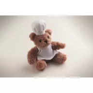 Ursulet de plus, Everestus, 2601E14689, 17x16 cm, Plush, Alb