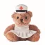 Ursulet de plus, Everestus, 2601E14699, 17x16 cm, Plush, Alb