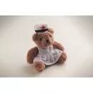 Ursulet de plus, Everestus, 2601E14699, 17x16 cm, Plush, Alb