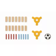   Joc mini fotbal, Everestus, 2601E14008, 24x15x1.8 cm, Lemn, Natur
