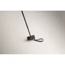 Umbrela mica pliabila, rezistenta la vant, Everestus, 2601E14674, Manuala, Maner Drept, Ø90x17 cm, Poliester, Negru