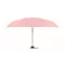 Umbrela mica pliabila, rezistenta la vant, Everestus, 2601E14675, Manuala, Maner Drept, Ø90x17 cm, Poliester, Roz copil