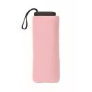 Umbrela mica pliabila, rezistenta la vant, Everestus, 2601E14675, Manuala, Maner Drept, Ø90x17 cm, Poliester, Roz copil