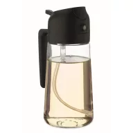   Dozator si pulverizator ulei, Everestus, 2601E14650, 10x7.9x18 cm, Sticla, Negru