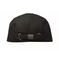   Sapca plata Newsboy cu catarama metalica, Everestus, 2601E14458, 23x28 cm, Bumbac, Negru