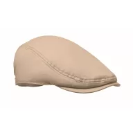   Sapca plata Newsboy cu catarama metalica, Everestus, 2601E14456, 23x28 cm, Bumbac, Bej