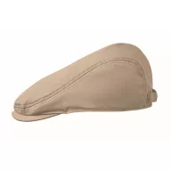   Sapca plata Newsboy cu catarama metalica, Everestus, 2601E14456, 23x28 cm, Bumbac, Bej