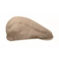   Sapca plata Newsboy cu catarama metalica, Everestus, 2601E14456, 23x28 cm, Bumbac, Bej