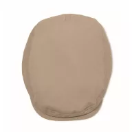   Sapca plata Newsboy cu catarama metalica, Everestus, 2601E14456, 23x28 cm, Bumbac, Bej
