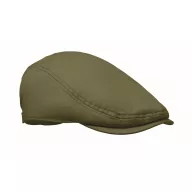   Sapca plata Newsboy cu catarama metalica, Everestus, 2601E14459, 23x28 cm, Bumbac, Verde militar