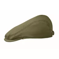   Sapca plata Newsboy cu catarama metalica, Everestus, 2601E14459, 23x28 cm, Bumbac, Verde militar